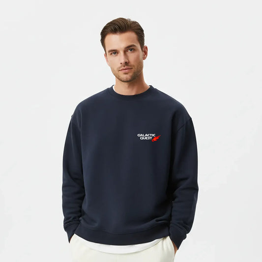 Galactic Quest-Navy-Mens Oversized Sweatshirt