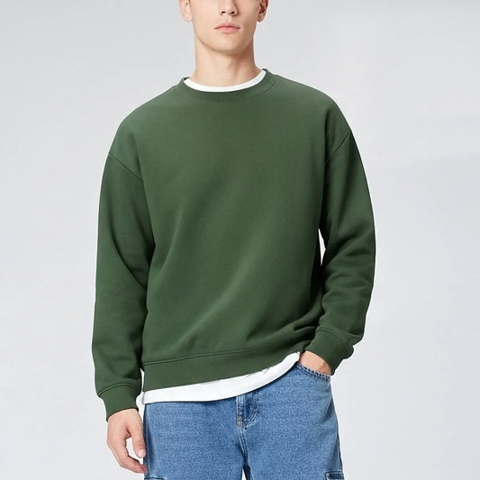 Oversized Core Sweatshirt - Green-Mens Oversized Sweatshirt