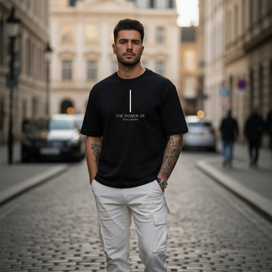 The Power of Stillness Oversized T-Shirt – Zen Collection Menswear