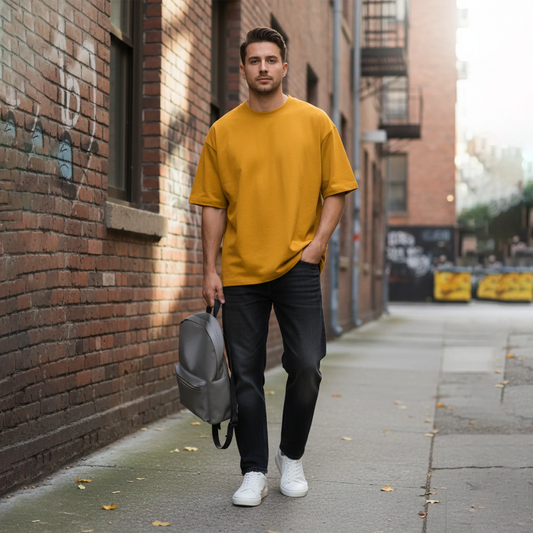 Essential Solid Color Tee: Golden Yellow