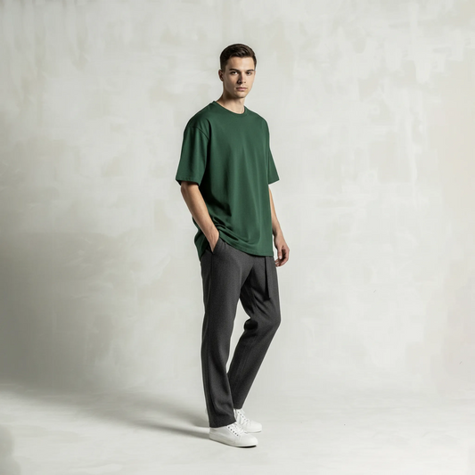 Essential Solid Color Tee: Green