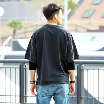 Men's Oversized Bohemian Elephant design T-Shirt