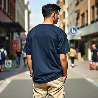 Men's Oversized Bohemian Elephant design T-Shirt