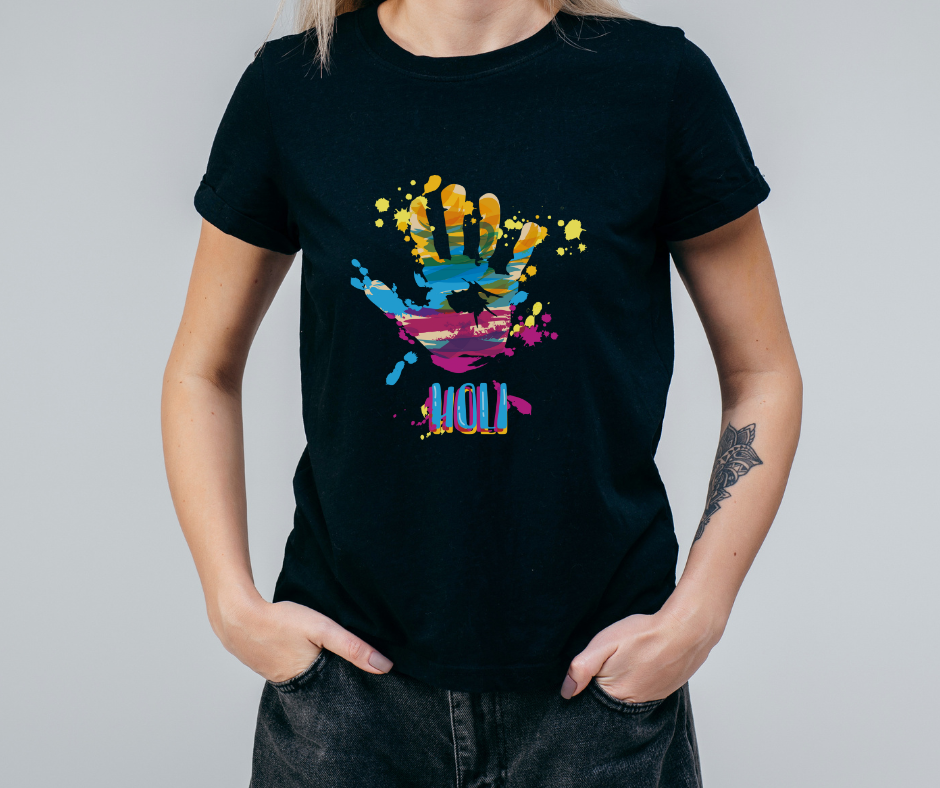 Stylish Women’s Holi T-Shirts – Celebrate with Colors