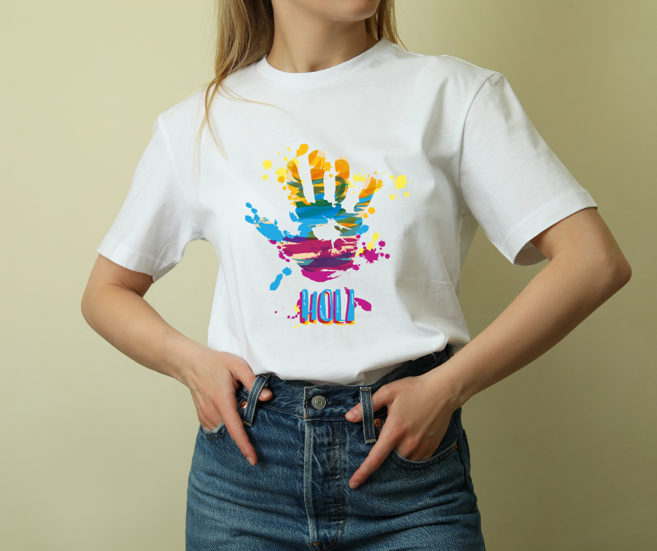 Stylish Women’s Holi T-Shirts – Celebrate with Colors