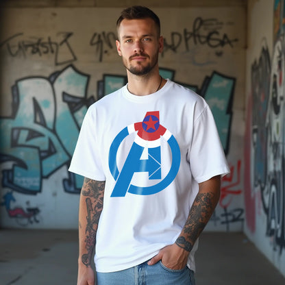 captain america shield star assemble oversized t shirt