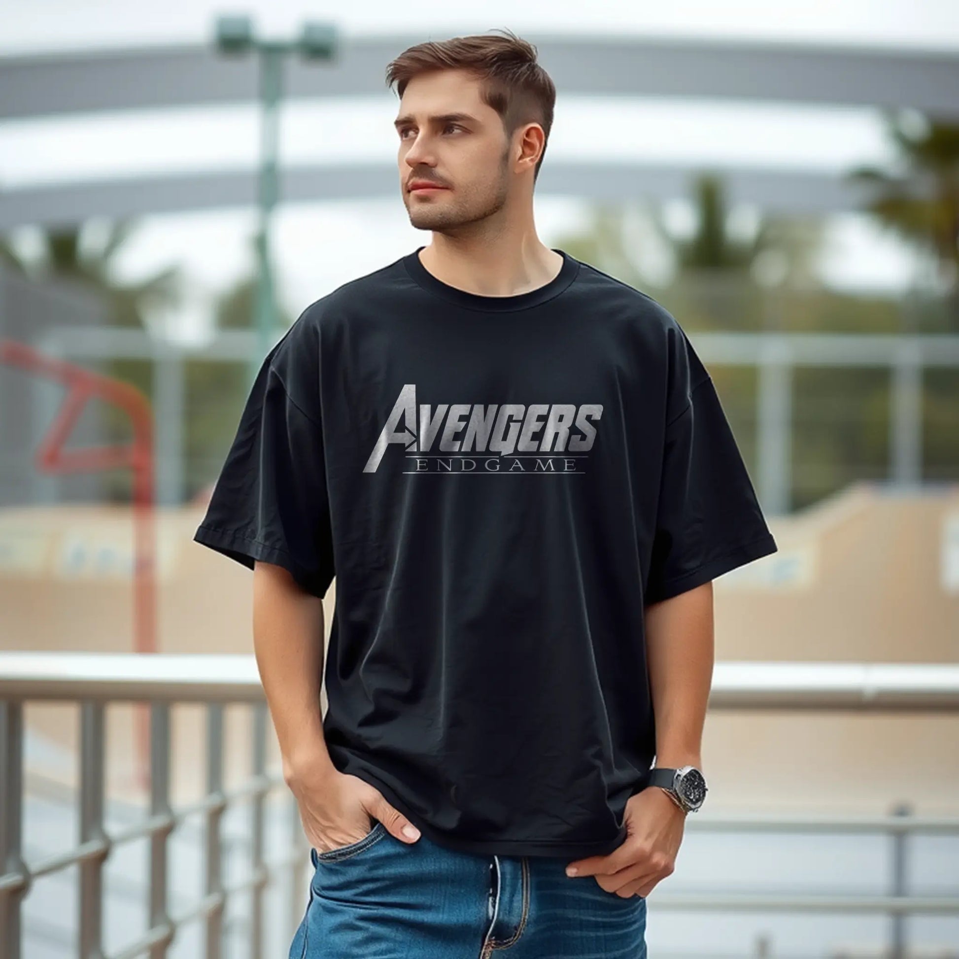 avengers endgame assemble logo oversized t shirt