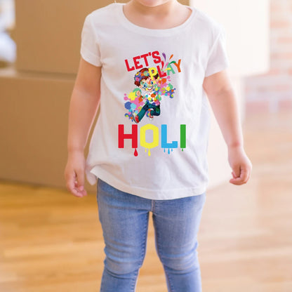 Adorable Kids Holi T-Shirts – Play, Splash & Celebrate