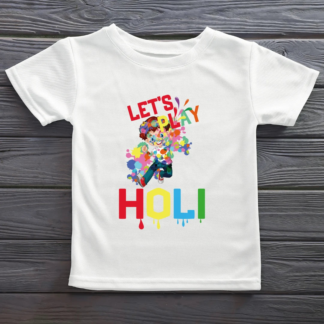 Adorable Kids Holi T-Shirts – Play, Splash & Celebrate