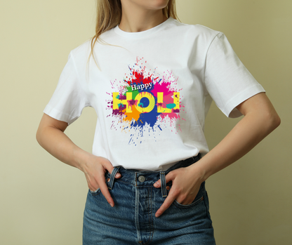 Women’s Festive Holi Tees – Soft, Stylish & Colorful