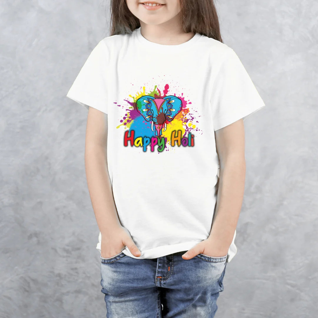 Trendy Holi T-Shirts for Kids – Comfortable & Playful for 8-14 years