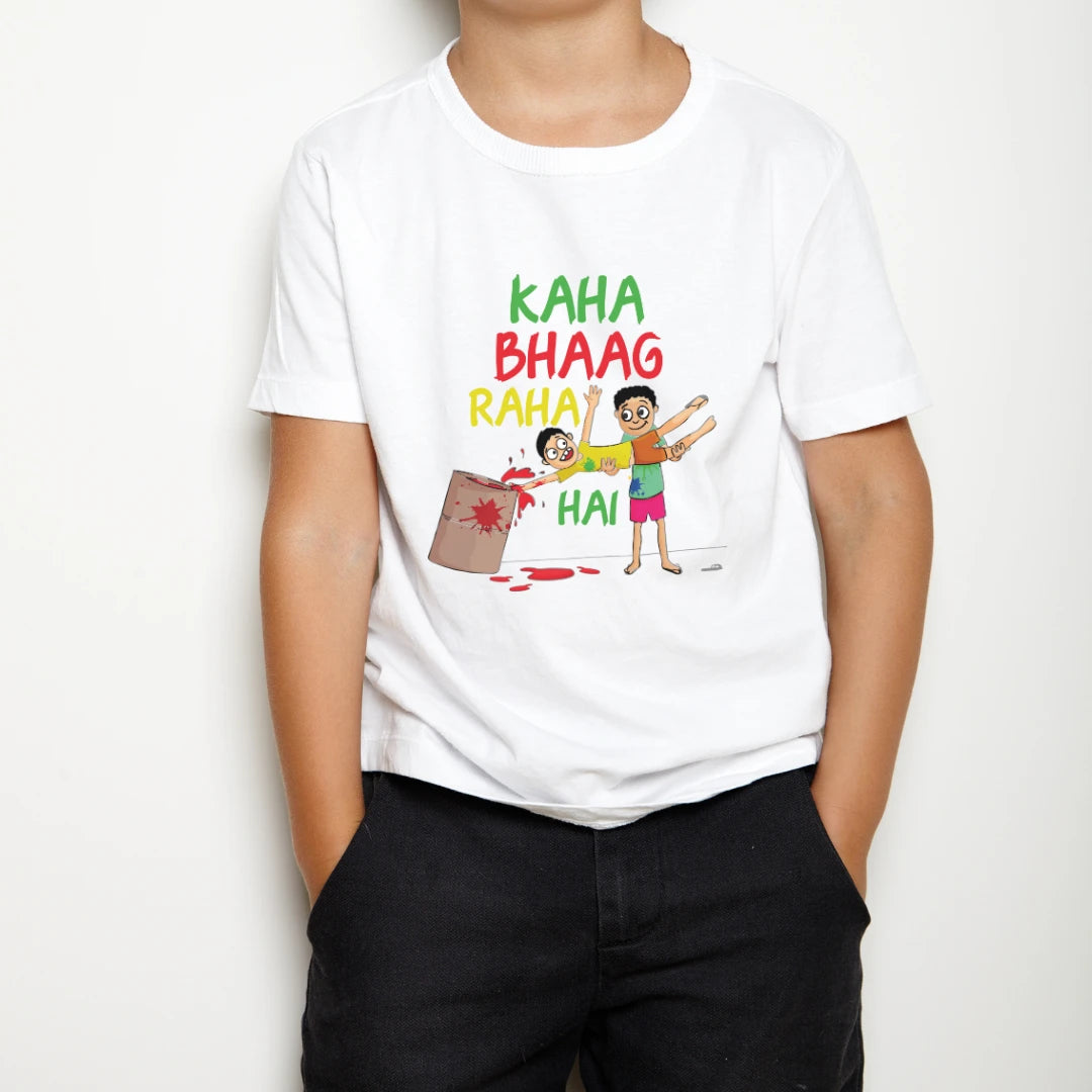 Holi Celebration T-Shirts for Kids – Bright & Cheerful for 8-14 years