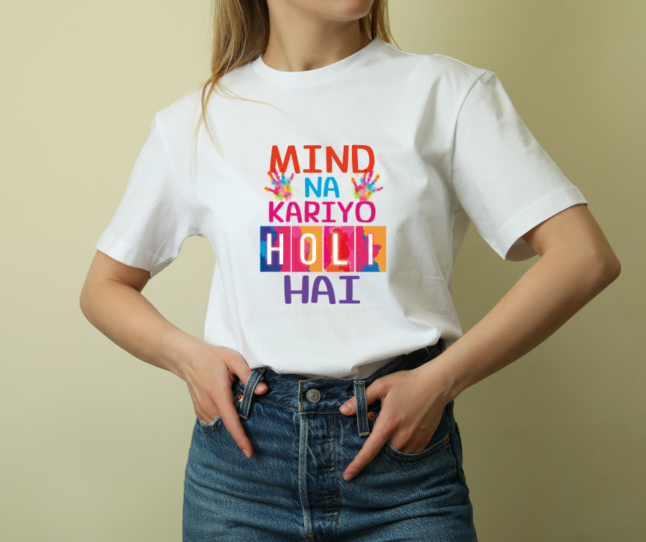 Colorful Holi Festival T-Shirts for Women