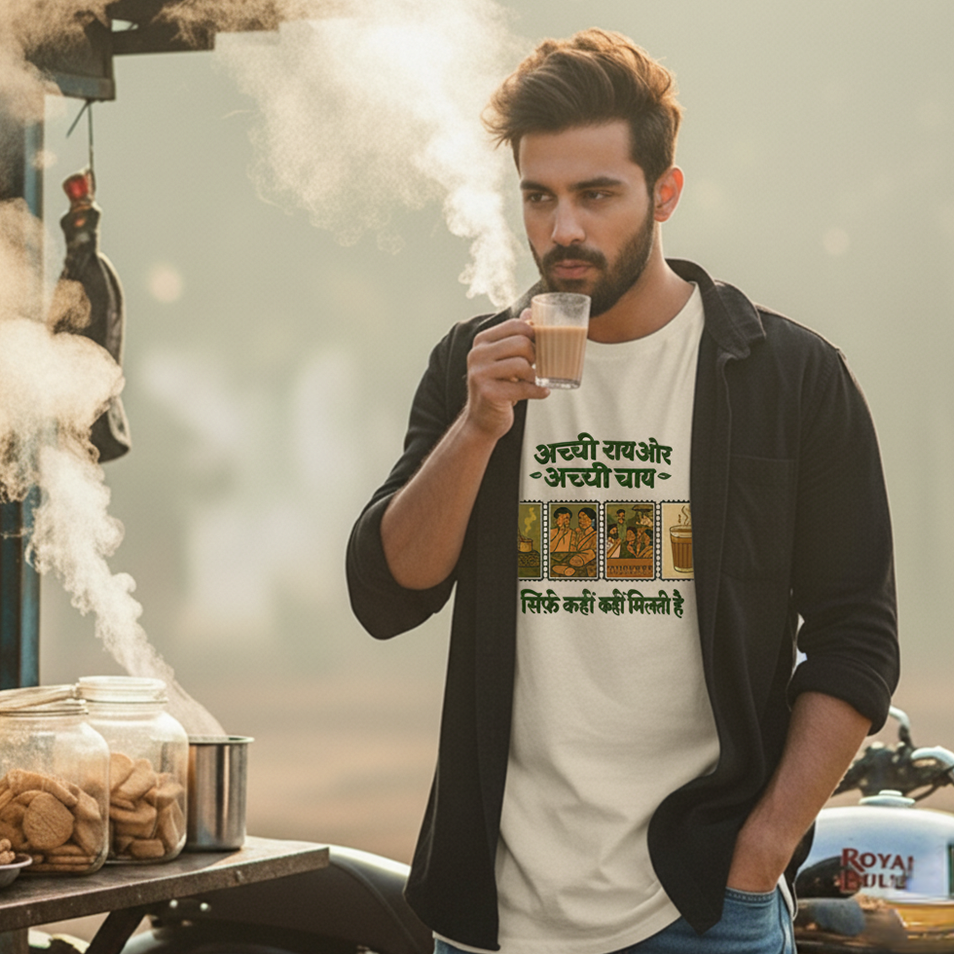 Achi Chai Achi Rai Oversized T-Shirt – Chai Lovers Edition Menswear