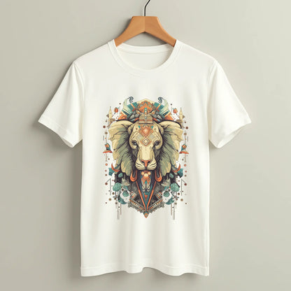 elephant totem mandala oversized graphic t shirt tribal art