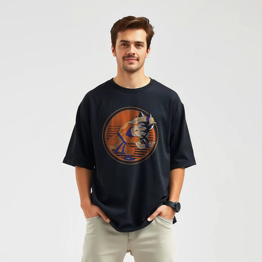 dragon ball goku kamehameha oversized t shirt