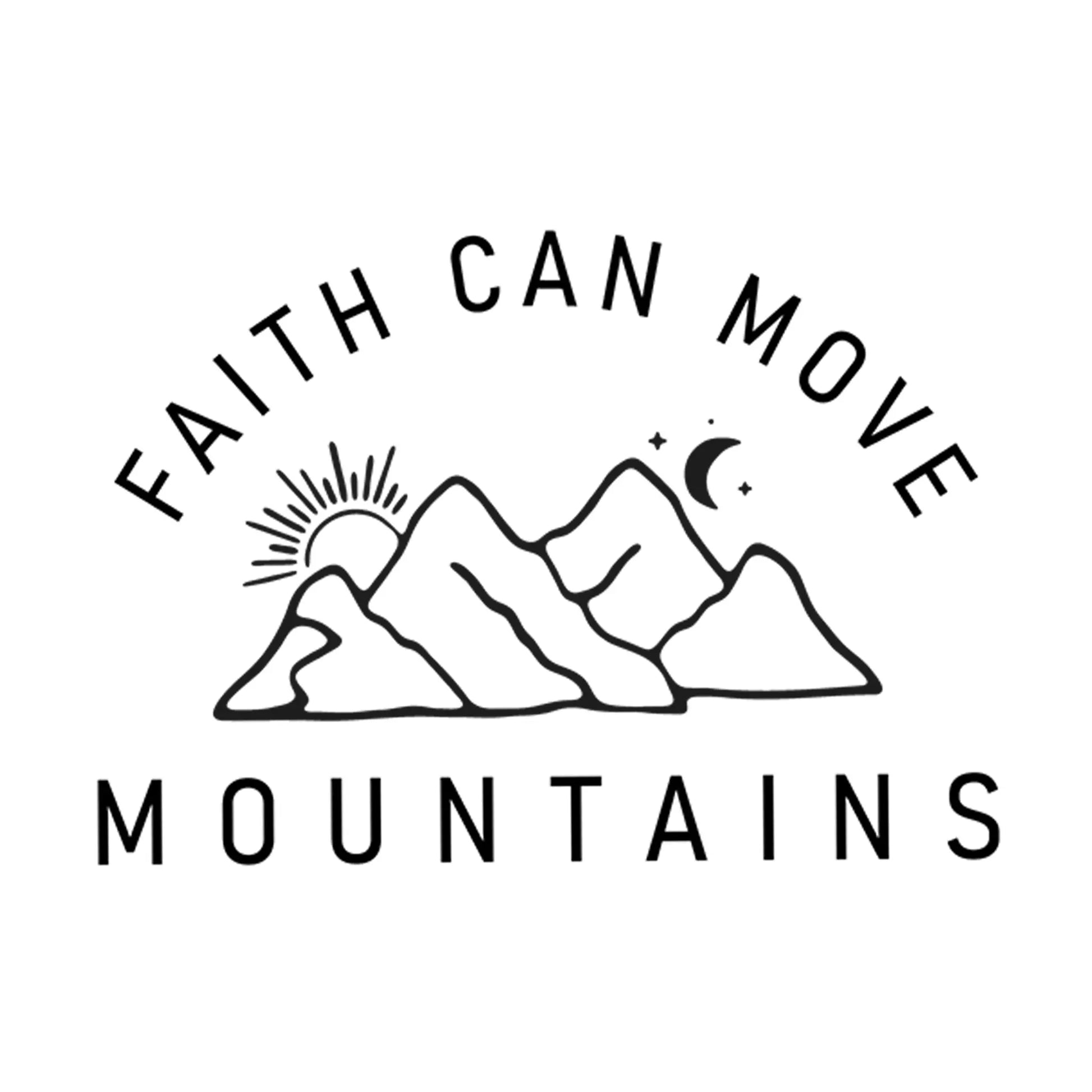 faith can move mountains quote oversized t shirt