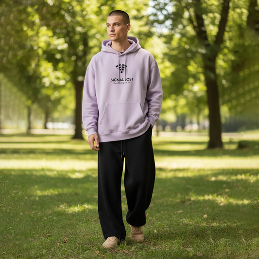 Signal Lost Hoodie: Lavender