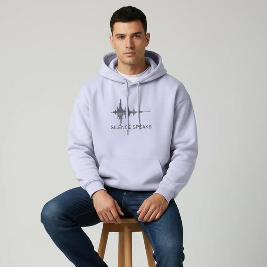 Silence Speaks Hoodie: Lavender