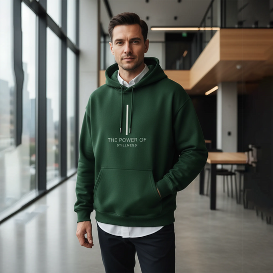 The Power of Stillness Hoodie: Green