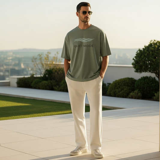 Quiet Mode Oversized T-Shirt – Minimal Luxe Edit Menswear