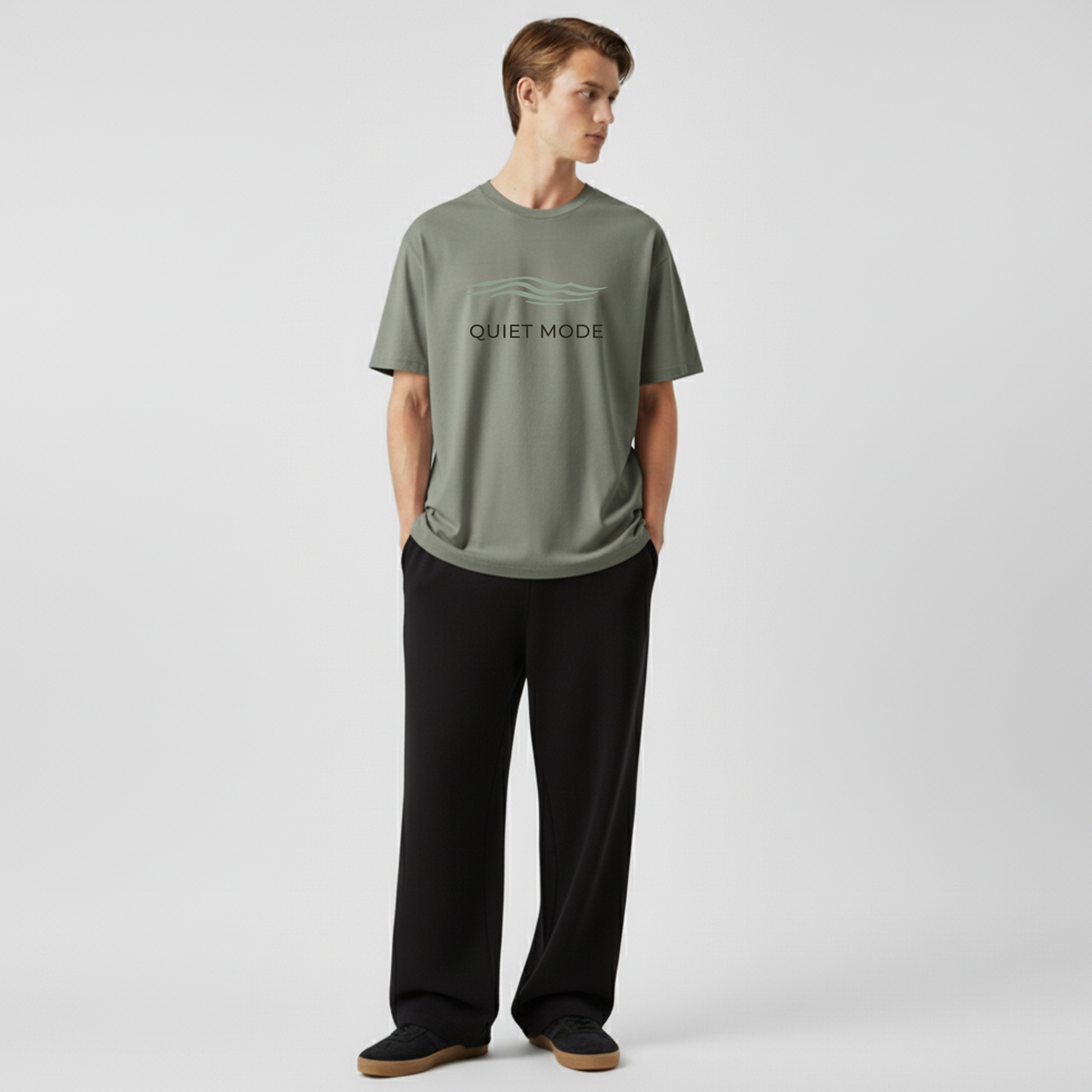 Quiet Mode Oversized T-Shirt – Minimal Luxe Edit Menswear