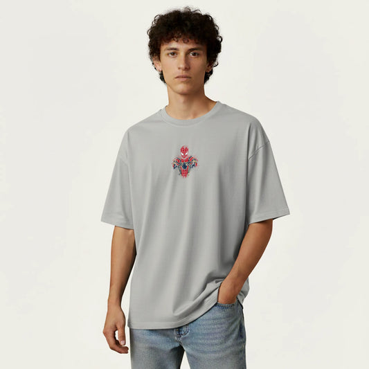Web Slinger Drip – Abstract Spider Hero Oversized T-Shirt Menswear
