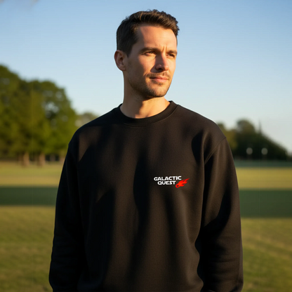 Galactic Quest-Black-Mens Oversized Sweatshirt