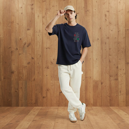 United Heroes – “You Can’t Fight Thanos Alone” Oversized Graphic T-Shirt Menswear