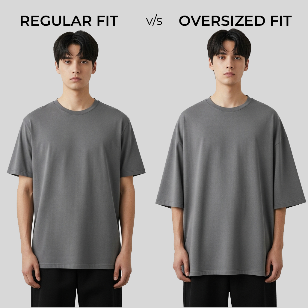Regular Fit Vs Oversized Fit