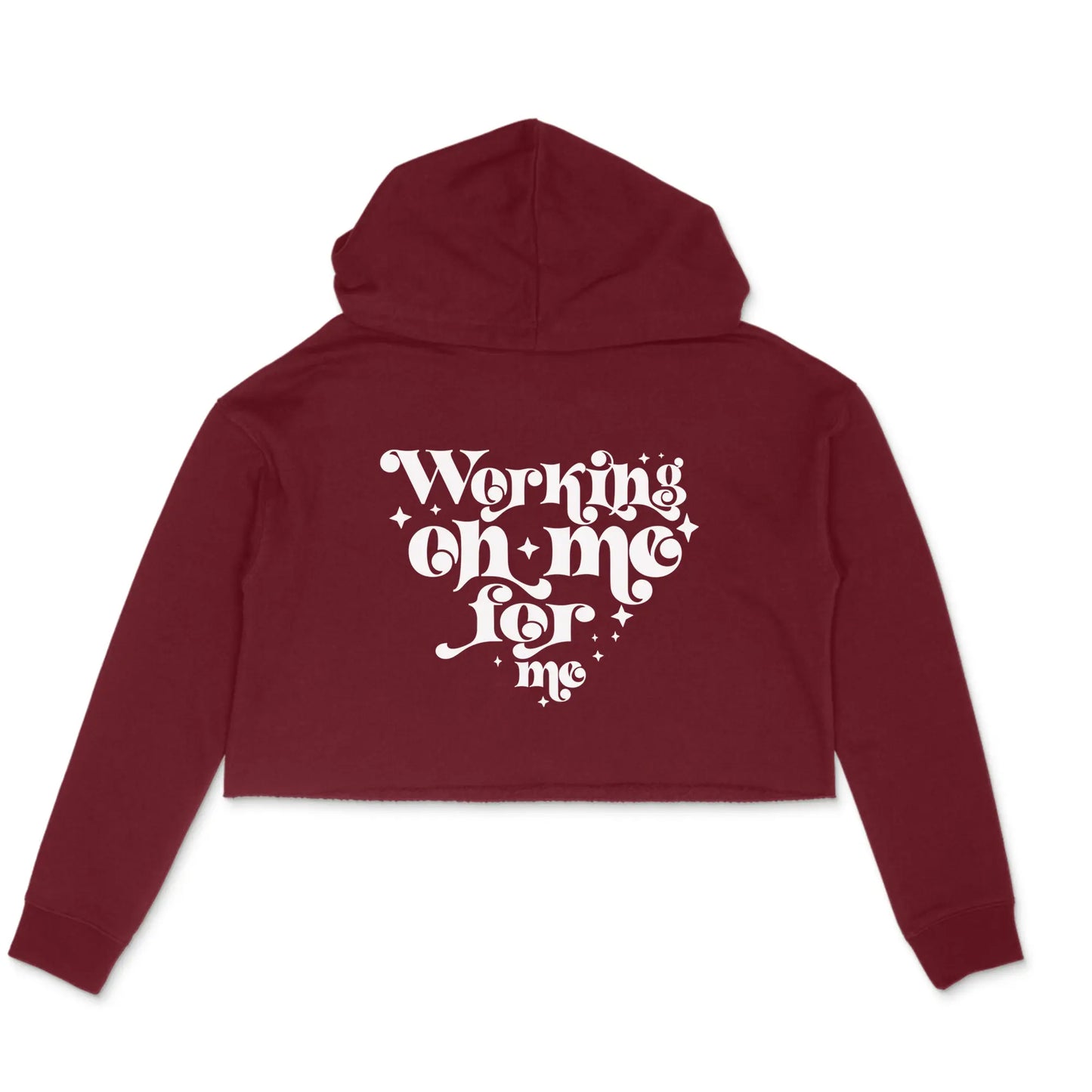 Motivational Women's Crop Hoodie