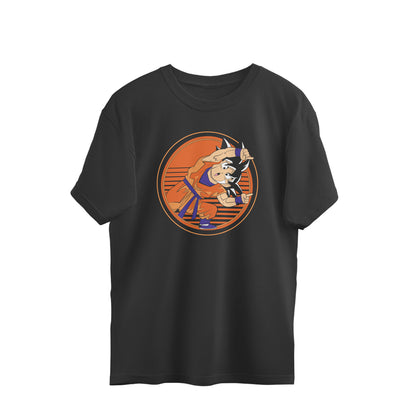 dragon ball goku kamehameha oversized t shirt