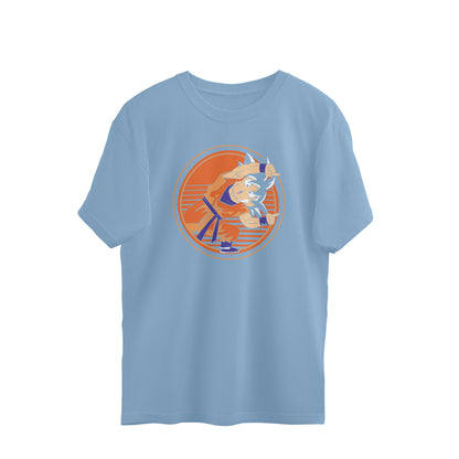 dragon ball goku kamehameha oversized t shirt