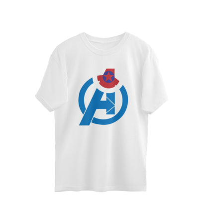 captain america shield star assemble oversized t shirt