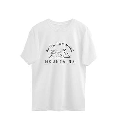 faith can move mountains quote oversized t shirt