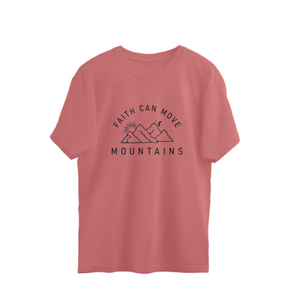 faith can move mountains quote oversized t shirt
