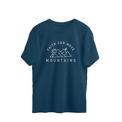 faith can move mountains quote oversized t shirt