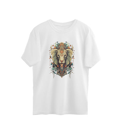 elephant totem mandala oversized graphic t shirt tribal art