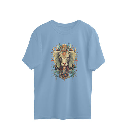 elephant totem mandala oversized graphic t shirt tribal art