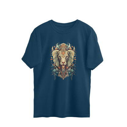 elephant totem mandala oversized graphic t shirt tribal art